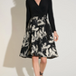 Joseph Ribkoff Floral V-Neck Wrap Dress