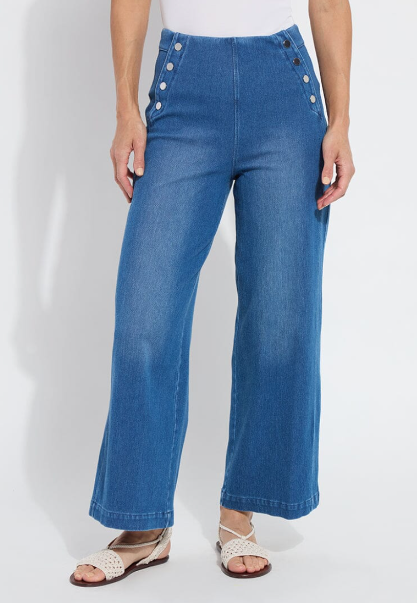 Lysse Mallory Sailor Hi Waist Wide Leg Denim