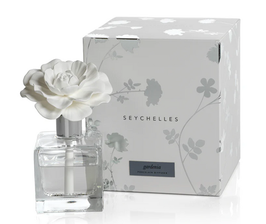 Zodax Apothecary Guild Seychelles Porcelain Diffuser Gardenia