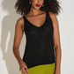 Joseph Ribkoff Sparkly V-Neck Tank