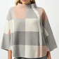 Joseph Ribkoff Plaid Jacquard Sweater Knit Top