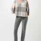 Joseph Ribkoff Plaid Jacquard Sweater Knit Top