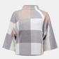 Joseph Ribkoff Plaid Jacquard Sweater Knit Top