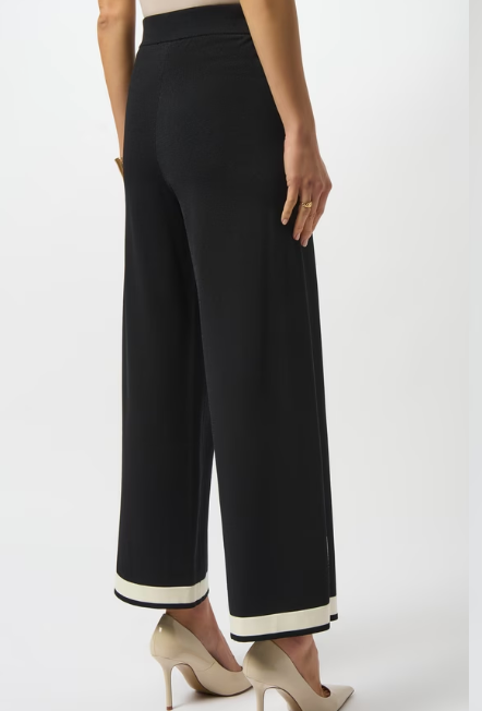 Joseph Ribkoff Sweater Knit Colour-Block Coulotte Pant