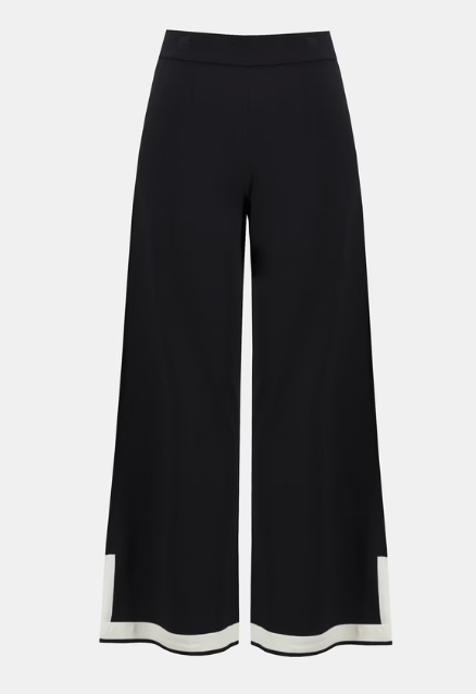 Joseph Ribkoff Sweater Knit Colour-Block Coulotte Pant