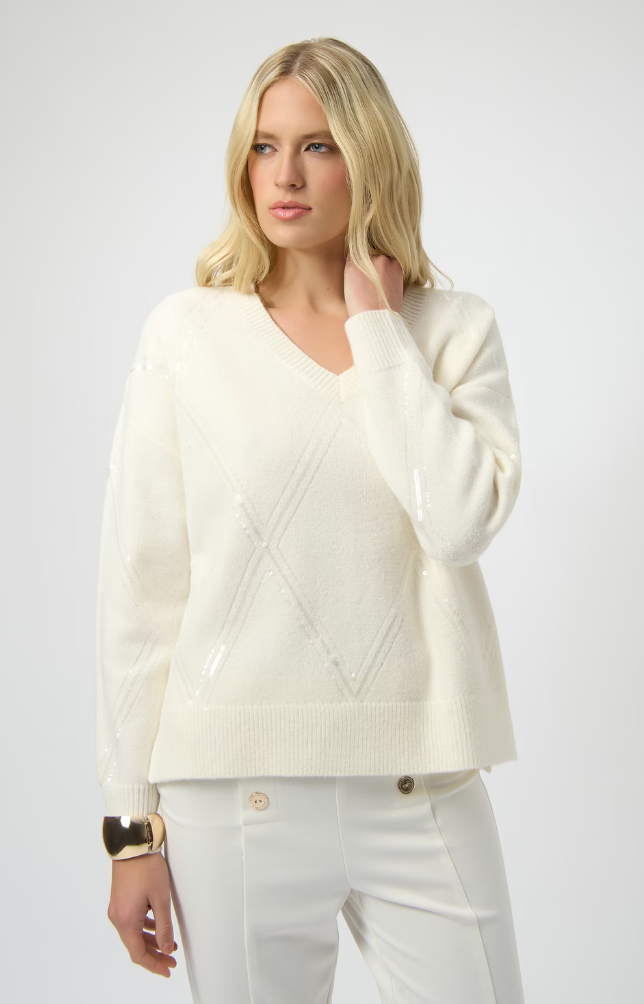 Joseph Ribkoff V-neck Chic Pullover