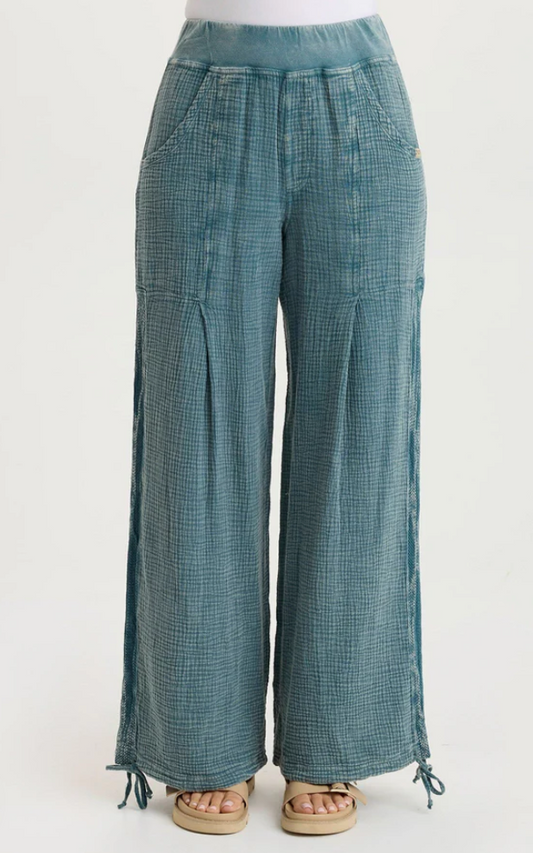 XCVI Lenka Gauze Cinched Wide-Leg Pant