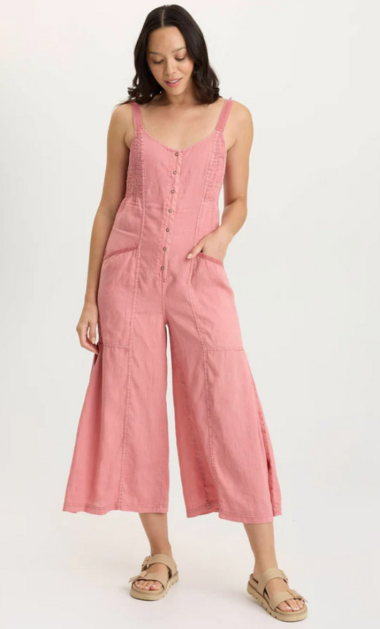 XCVI Leoda Linen Snap-Up Jumpsuit69.00