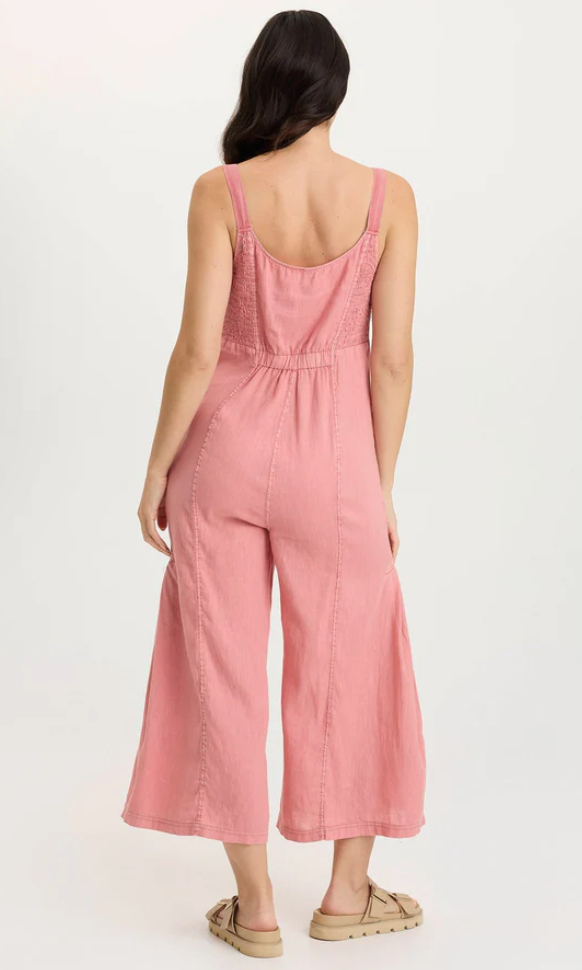 XCVI Leoda Linen Snap-Up Jumpsuit69.00