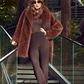 Frank Lyman Faux Fur Coat