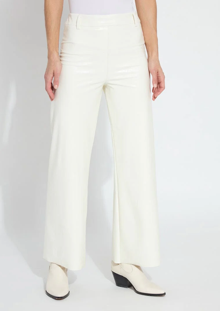 LYSSE Hi Waist Vegan Leather Wide Leg