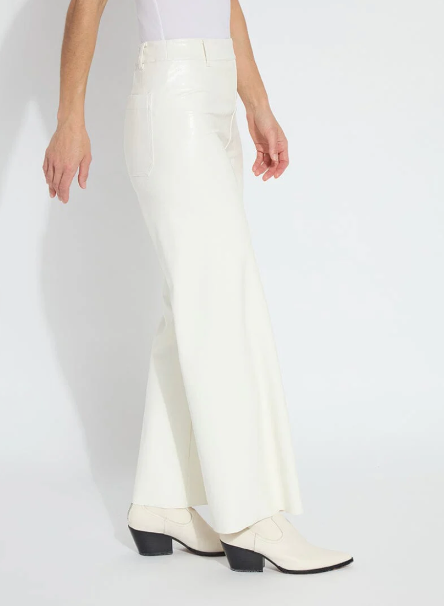 LYSSE Hi Waist Vegan Leather Wide Leg