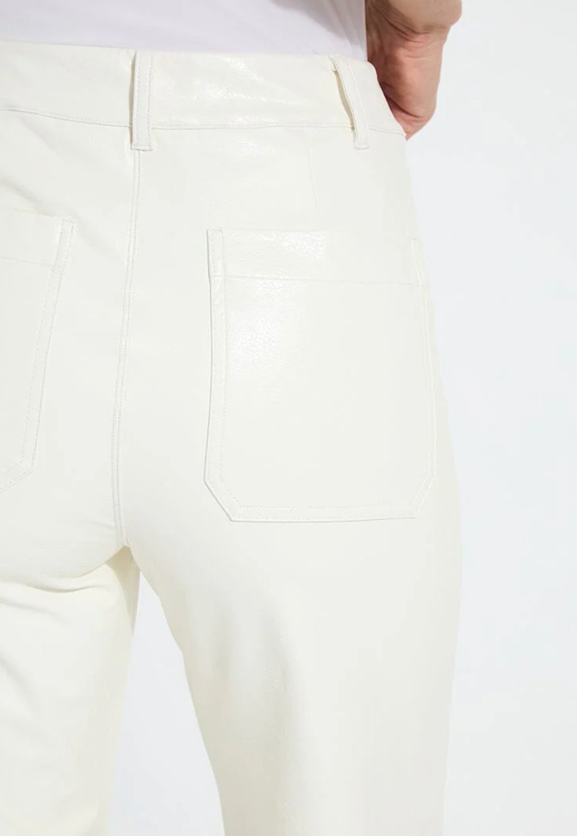 LYSSE Hi Waist Vegan Leather Wide Leg