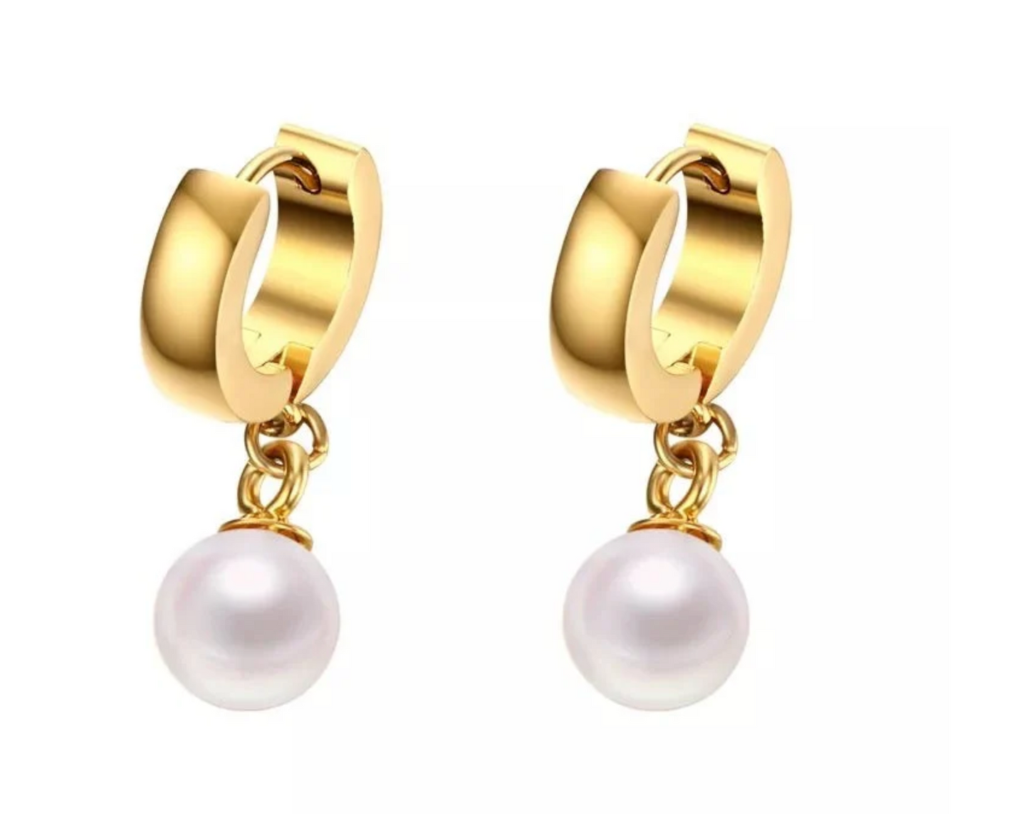 SAHIRA Jax Pearl Huggie Earring