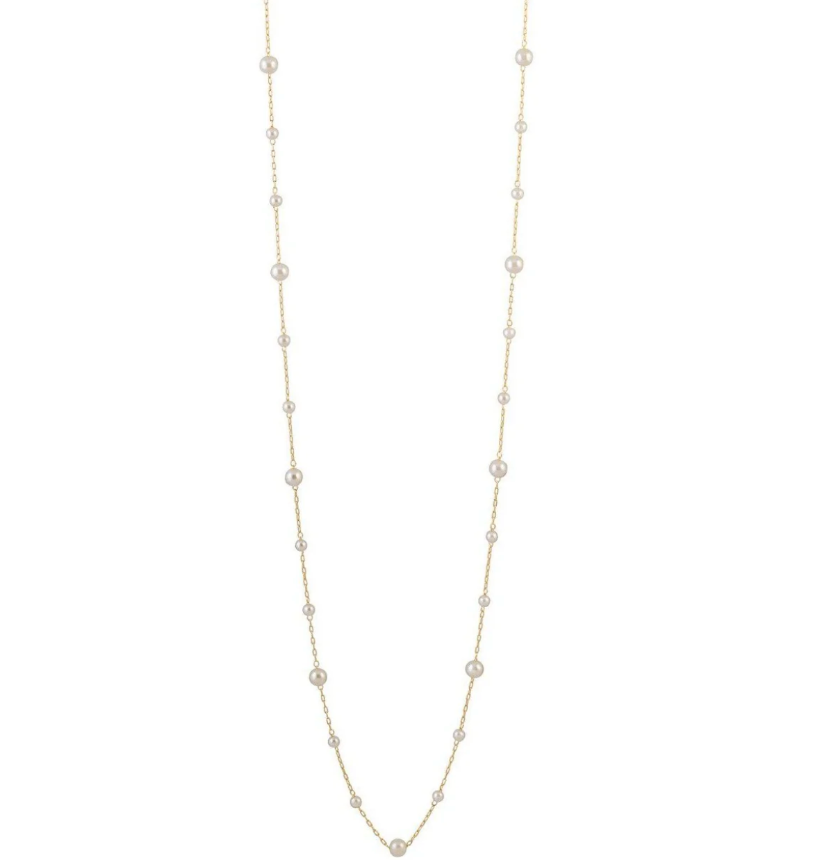 SAHIRI Long Pearl Necklace