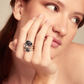 UNO DE 50 Sunshine Ring with crystals