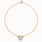 UNO DE 50 Pendant chain link necklace with multi colored crystal