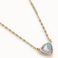 UNO DE 50 Pendant chain link necklace with multi colored crystal