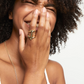 UNO DE 50 Ser Majestuosa Gold Manta ray-shaped ring