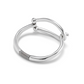 UNO DE 50 Teen Silver Bangle bracelet with large link