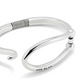 UNO DE 50 Teen Silver Bangle bracelet with large link