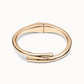 UNO DE 50 Meeting Point Gold Tubular shaped bangle bracelet