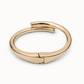UNO DE 50 Meeting Point Gold Tubular shaped bangle bracelet