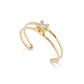 UNO DE 50 Bangle Gold  bracelet with central crystal