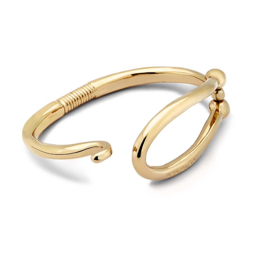 UNO DE 50 Teen Gold Bangle bracelet with large link