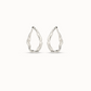 UNO DE 50 Silver Large hoop earrings