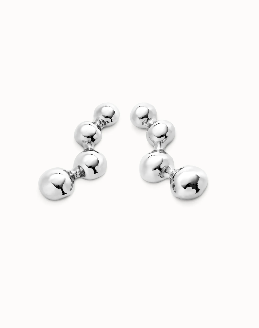 UNO DE 50 Ser intrépida Silver Drop earrings with beads