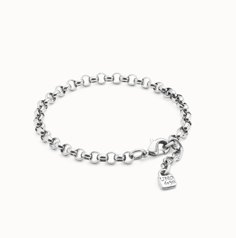 UNO DE 50 Silver Link chain bracelet