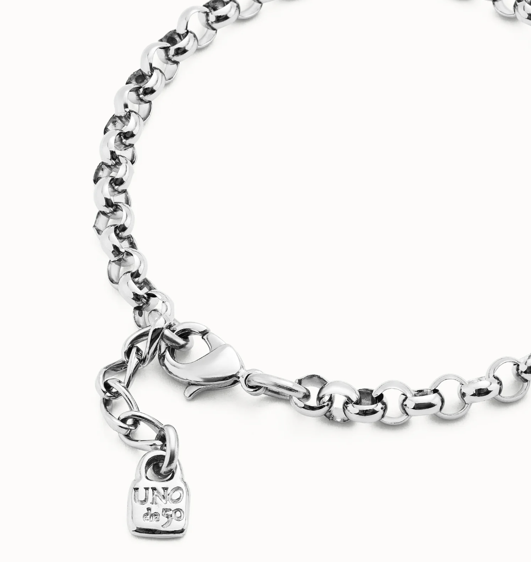 UNO DE 50 Silver Link chain bracelet