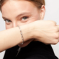 UNO DE 5O Silver Rectangular link chain bracelet
