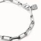 UNO DE 5O Silver Rectangular link chain bracelet