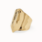 UNO DE 50 Gold Bangle bracelet with manta ray structure