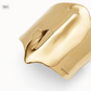 UNO DE 50 Gold Bangle bracelet with manta ray structure