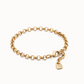 UNO DE 50 Gold Link chain bracelet