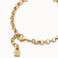 UNO DE 50 Gold Link chain bracelet
