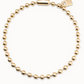 UNO DE 50 Snowflake Gold Short beaded necklace with padlock