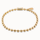 UNO DE 50 Snowflake Gold Short beaded necklace with padlock