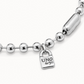 UNO DE 50 COPITO DE NIEVE Silver Short beaded necklace with padlock