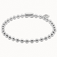 UNO DE 50 COPITO DE NIEVE Silver Short beaded necklace with padlock