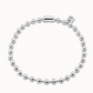 UNO DE 50 COPITO DE NIEVE Silver Short beaded necklace with padlock