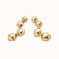UNO DE 50 Gold Drop earrings with beads