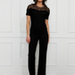 Frank Lyman Chic Beaded Crew Neck Pullover