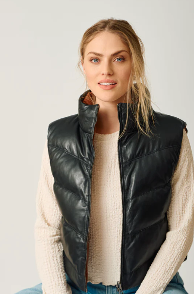 MAURITIUS Ellen OS Leather Vest - Reversible