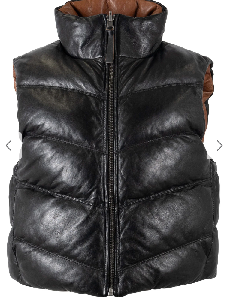 MAURITIUS Ellen OS Leather Vest - Reversible