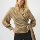 Joseph Ribkoff Leopard V-neck Wrap Top