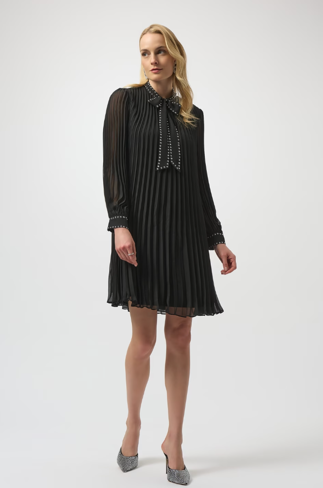 Joseph Ribkoff Mini A-line Pleated Dress